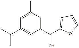 5-METHYL-2-FURYL-(3-ISOPROPYLPHENYL)METHANOL Struktur