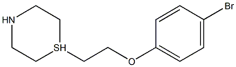 1-[2-(4-BROMOPHENOXY)ETHYL]-THIOMORPHOLINE Struktur