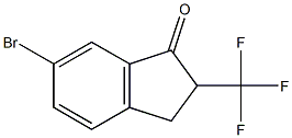 6-BROMO-2-TRIFLUOROMETHYLINDAN-1-ONE Struktur