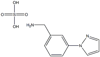 3-PYRAZOL-1-YL-BENZYLAMINE SULFATE Struktur