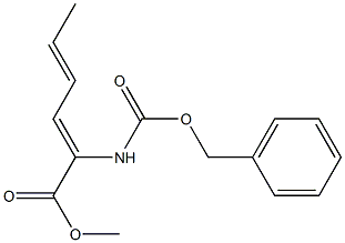 2-CBZ-AMINO-HEXA-2,4-DIENOIC ACID METHYL ESTER Struktur