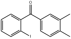 3,4-DIMETHYL-2'-IODOBENZOPHENONE Struktur