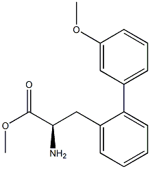 METHYL (2R)-2-AMINO-3-[2-(3-METHOXYPHENYL)PHENYL]PROPANOATE Struktur