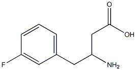 3-AMINO-4-(3-FLUOROPHENYL)BUTANOIC ACID Struktur