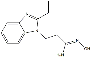 (1Z)-3-(2-ETHYL-1H-BENZIMIDAZOL-1-YL)-N'-HYDROXYPROPANIMIDAMIDE Struktur