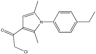 2-CHLORO-1-[1-(4-ETHYLPHENYL)-2,5-DIMETHYL-1H-PYRROL-3-YL]ETHANONE Struktur