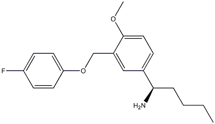 (1R)-1-(3-[(4-FLUOROPHENOXY)METHYL]-4-METHOXYPHENYL)PENTYLAMINE Struktur