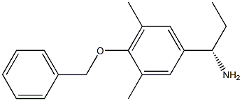 (1S)-1-[3,5-DIMETHYL-4-(PHENYLMETHOXY)PHENYL]PROPYLAMINE Struktur