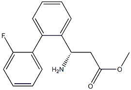 METHYL (3S)-3-AMINO-3-[2-(2-FLUOROPHENYL)PHENYL]PROPANOATE Struktur