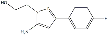 2-[5-AMINO-3-(4-FLUOROPHENYL)-1H-PYRAZOL-1-YL]ETHANOL Struktur