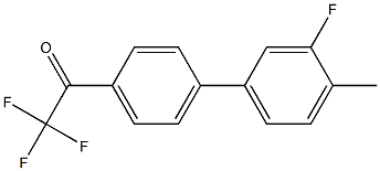 4'-(3-FLUORO-4-METHYLPHENYL)-2,2,2-TRIFLUOROACETOPHENONE Struktur