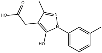 (5-HYDROXY-3-METHYL-1-M-TOLYL-1H-PYRAZOL-4-YL)-ACETIC ACID Struktur