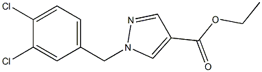 1-(3,4-DICHLORO-BENZYL)-1H-PYRAZOLE-4-CARBOXYLIC ACID ETHYL ESTER Struktur