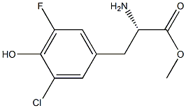 METHYL (2S)-2-AMINO-3-(3-CHLORO-5-FLUORO-4-HYDROXYPHENYL)PROPANOATE Struktur