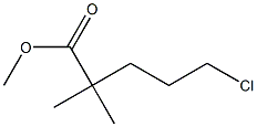 METHYL 5-CHLORO-2,2-DIMETHYL VALERATE Struktur