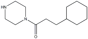 1-(3-CYCLOHEXYLPROPANOYL)PIPERAZINE Struktur