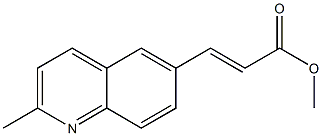 METHYL 3-(2-METHYLQUINOLIN-6-YL)ACRYLATE Struktur