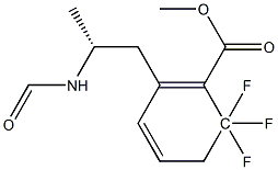 METHYL 3,3,3-TRIFLUORO-N-FORMYL-2-PHENYLALANINATE Struktur