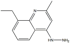 8-ETHYL-4-HYDRAZINO-2-METHYLQUINOLINE Struktur