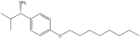 (1S)-2-METHYL-1-(4-OCTYLOXYPHENYL)PROPYLAMINE Struktur