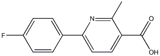 6-(4-FLUOROPHENYL)-2-METHYLPYRIDINE-3-CARBOXYLIC ACID Struktur