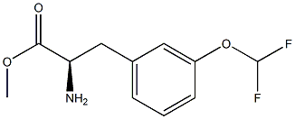 METHYL (2R)-2-AMINO-3-[3-(DIFLUOROMETHOXY)PHENYL]PROPANOATE Struktur