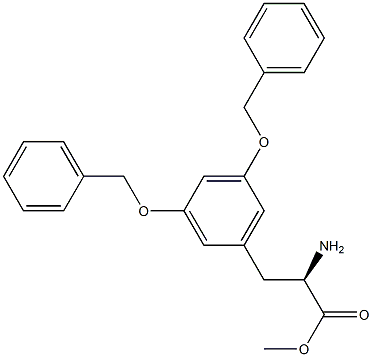 METHYL (2R)-2-AMINO-3-[3,5-BIS(PHENYLMETHOXY)PHENYL]PROPANOATE Struktur