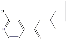 1-(2-CHLORO-PYRIDIN-4-YL)-3,5,5-TRIMETHYL-HEXAN-1-ONE Struktur