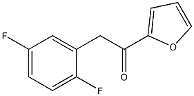 2-(2,5-DIFLUOROPHENYL)-1-(2-FURYL)ETHAN-1-ONE Struktur