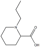 1-PROPYLPIPERIDINE-2-CARBOXYLIC ACID Struktur