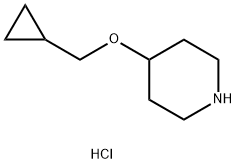 4-(CYCLOPROPYLMETHOXY)PIPERIDINEHYDROCHLORIDE Struktur