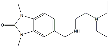 5-(((2-(DIETHYLAMINO)ETHYL)AMINO)METHYL)-1,3-DIMETHYL-1,3-DIHYDRO-2H-BENZIMIDAZOL-2-ONE Struktur