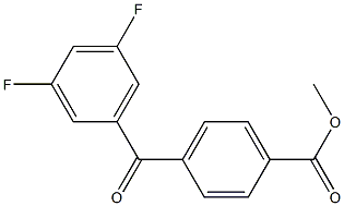 METHYL 4-(3,5-DIFLUOROBENZOYL)BENZOATE Struktur