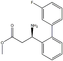 METHYL (3R)-3-AMINO-3-[2-(3-FLUOROPHENYL)PHENYL]PROPANOATE Struktur