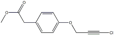 [4-(3-CHLORO-PROP-2-YNYLOXY)-PHENYL]-ACETIC ACID METHYL ESTER Struktur