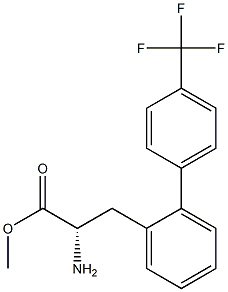 METHYL (2S)-2-AMINO-3-(2-[4-(TRIFLUOROMETHYL)PHENYL]PHENYL)PROPANOATE Struktur