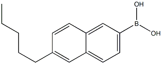 6-PENTYLNAPTHALENE-2-BORONIC ACID Struktur