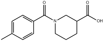 1-(4-METHYLBENZOYL)PIPERIDINE-3-CARBOXYLIC ACID Struktur