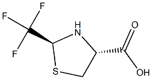 (2S,4R)-2-(TRIFLUOROMETHYL)-1,3-THIAZOLIDINE-4-CARBOXYLIC ACID Struktur