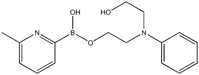 6-METHYL-2-PYRIDINEBORONIC ACID N-PHENYLDIETHANOLAMINE ESTER Struktur