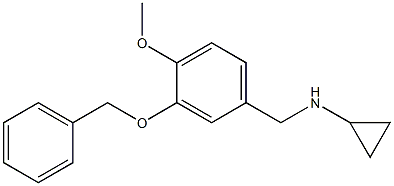 (1S)CYCLOPROPYL[4-METHOXY-3-(PHENYLMETHOXY)PHENYL]METHYLAMINE Struktur