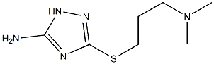 3-([3-(DIMETHYLAMINO)PROPYL]THIO)-1H-1,2,4-TRIAZOL-5-AMINE Struktur