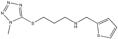 N-(3-((1-METHYL-1H-TETRAZOL-5-YL)THIO)PROPYL)-N-(THIEN-2-YLMETHYL)AMINE Struktur