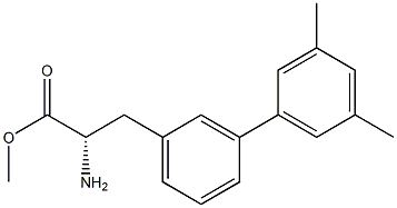 METHYL (2S)-2-AMINO-3-[3-(3,5-DIMETHYLPHENYL)PHENYL]PROPANOATE Struktur