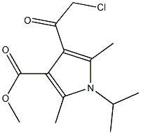 METHYL 4-(CHLOROACETYL)-1-ISOPROPYL-2,5-DIMETHYL-1H-PYRROLE-3-CARBOXYLATE Struktur