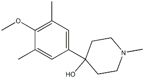 4-(3,5-DIMETHYL-4-METHOXYPHENYL)-4-HYDROXY-1-METHYLPIPERIDINE Struktur