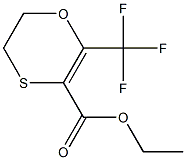 ETHYL 5,6-DIHYDRO-2-TRIFLUOROMETHYL-1,4-OXATHIIN-3-CARBOXYLATE Struktur