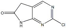 2-CHLORO-5,7-DIHYDRO-6H-PYRROLO[2,3-D]PYRIMIDIN-6-ONE Struktur