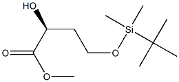 (2S)-4-TERT-BUTYLDIMETHYLSILYLOXY-2-HYDROXYBUTANOIC ACID METHYL ESTER Struktur