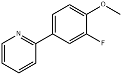 2-(3-FLUORO-4-METHOXYPHENYL)PYRIDINE Struktur